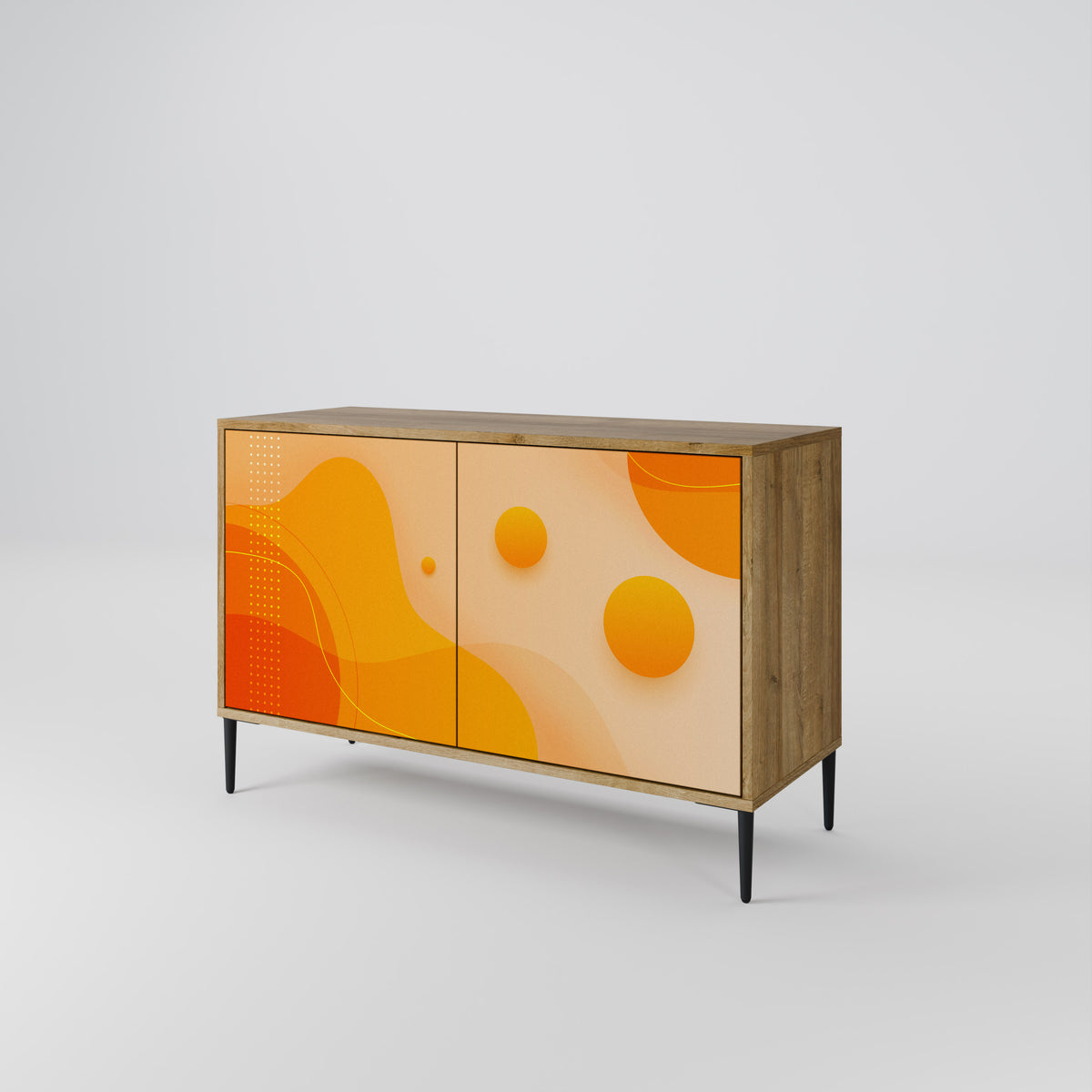 ORANGE ARRANGEMENT Skänk med två dörrar