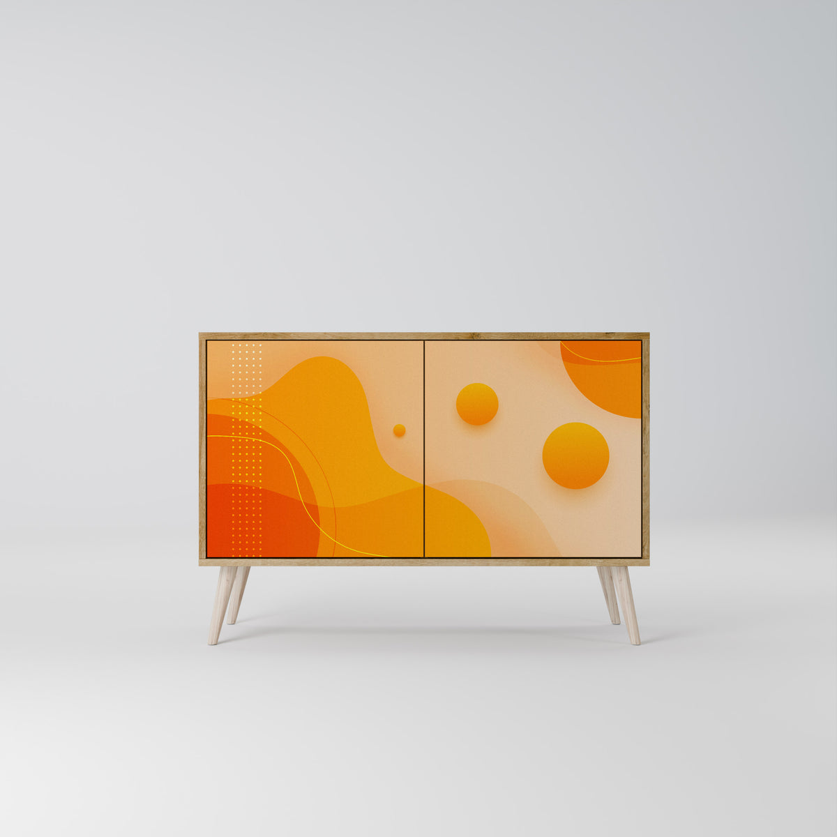 ORANGE ARRANGEMENT Skänk med två dörrar
