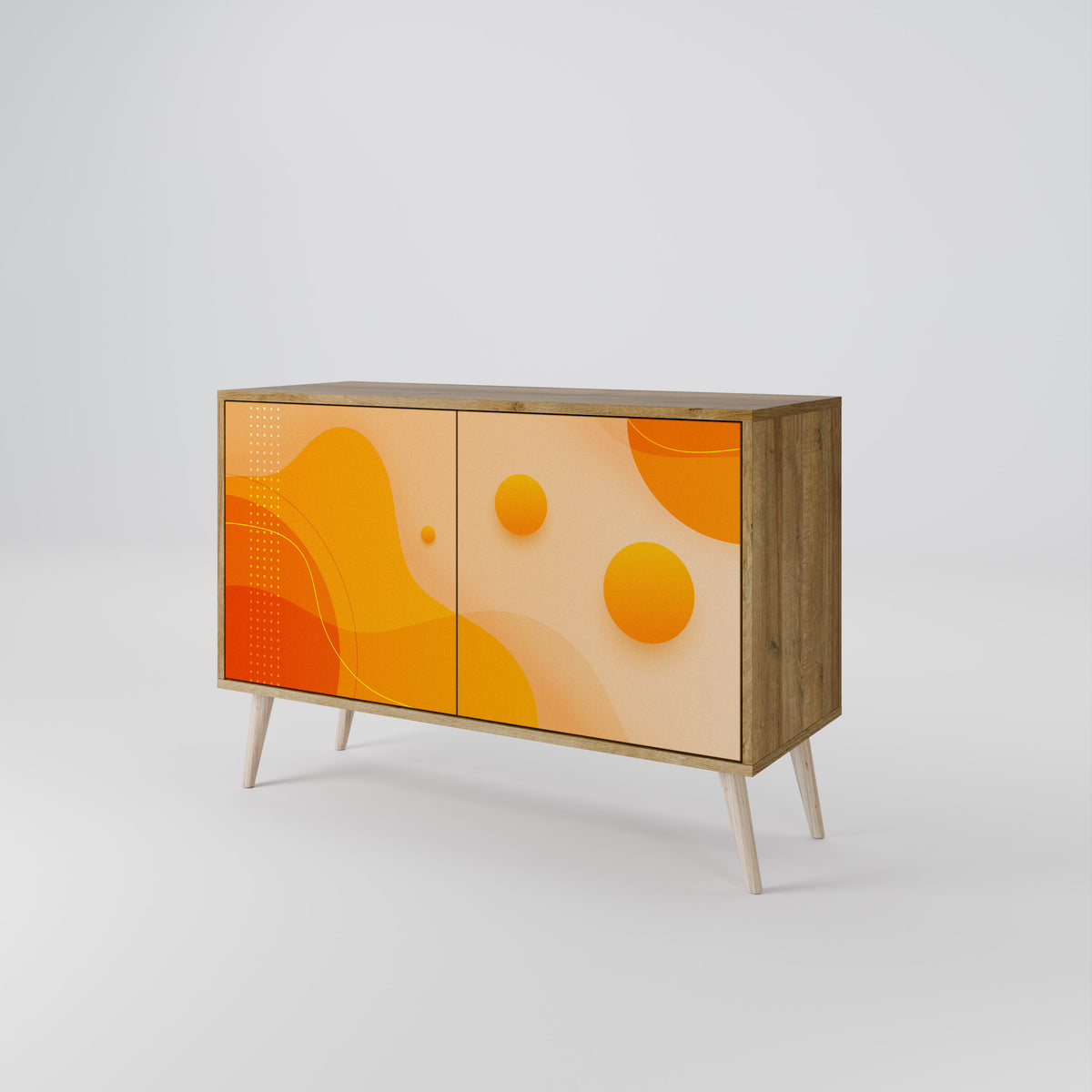 ORANGE ARRANGEMENT Skänk med två dörrar
