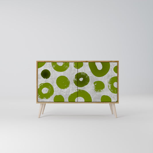 GREEN RHAPSODY 2-Door Sideboard in Oak Effect