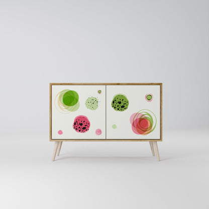 COLORFUL COSMOS 2-Door Sideboard in Oak Effect