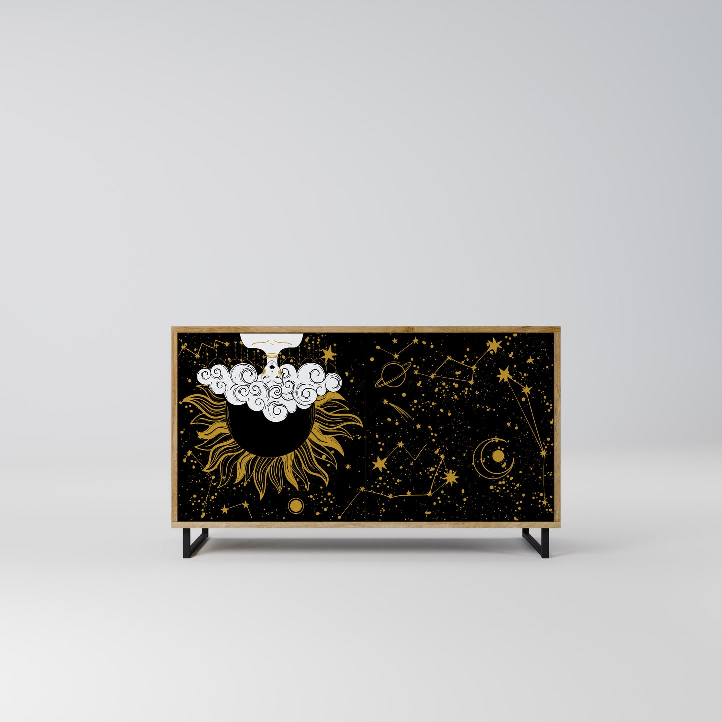 STELLAR CONSTELLATIONS 2-Door Sideboard in Oak Effect