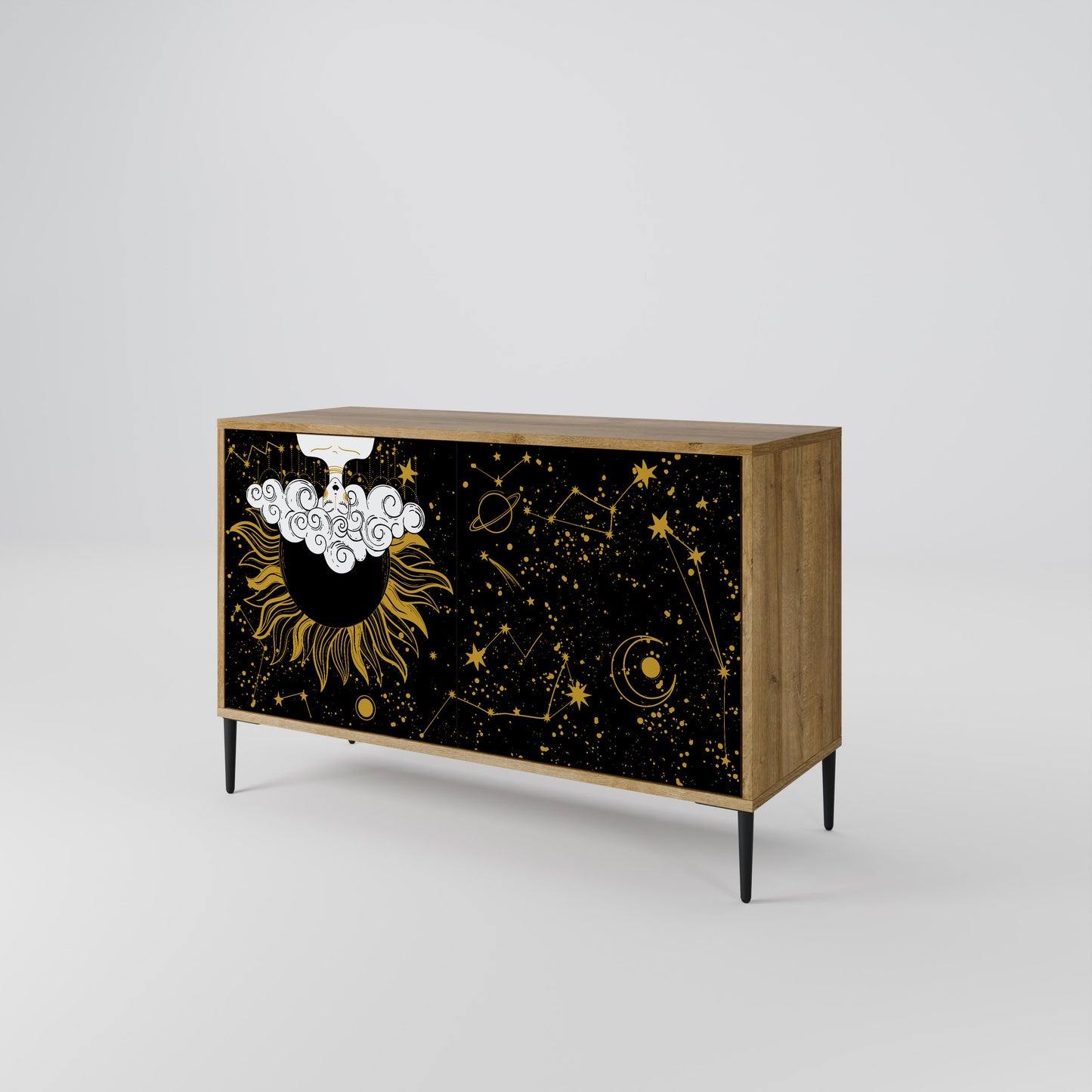 STELLAR CONSTELLATIONS 2-Door Sideboard in Oak Effect