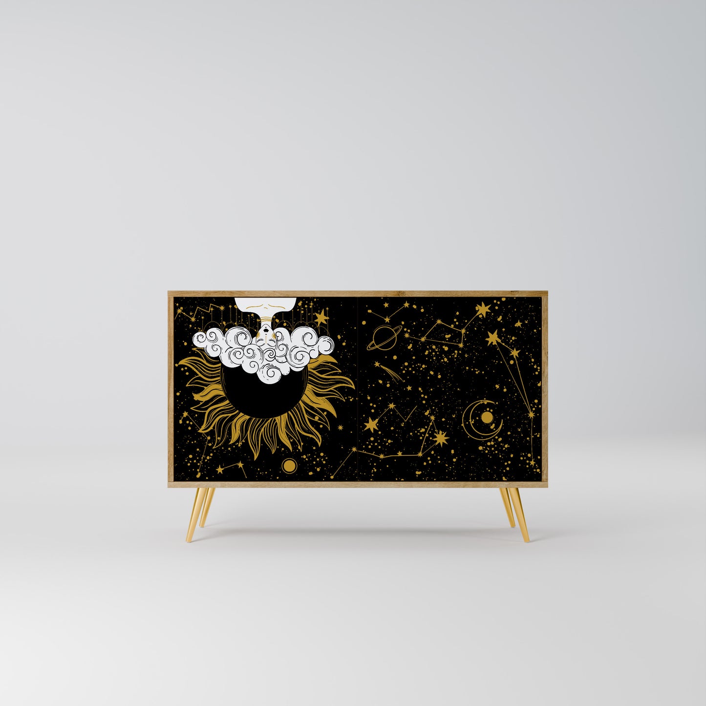 STELLAR CONSTELLATIONS 2-Door Sideboard in Oak Effect