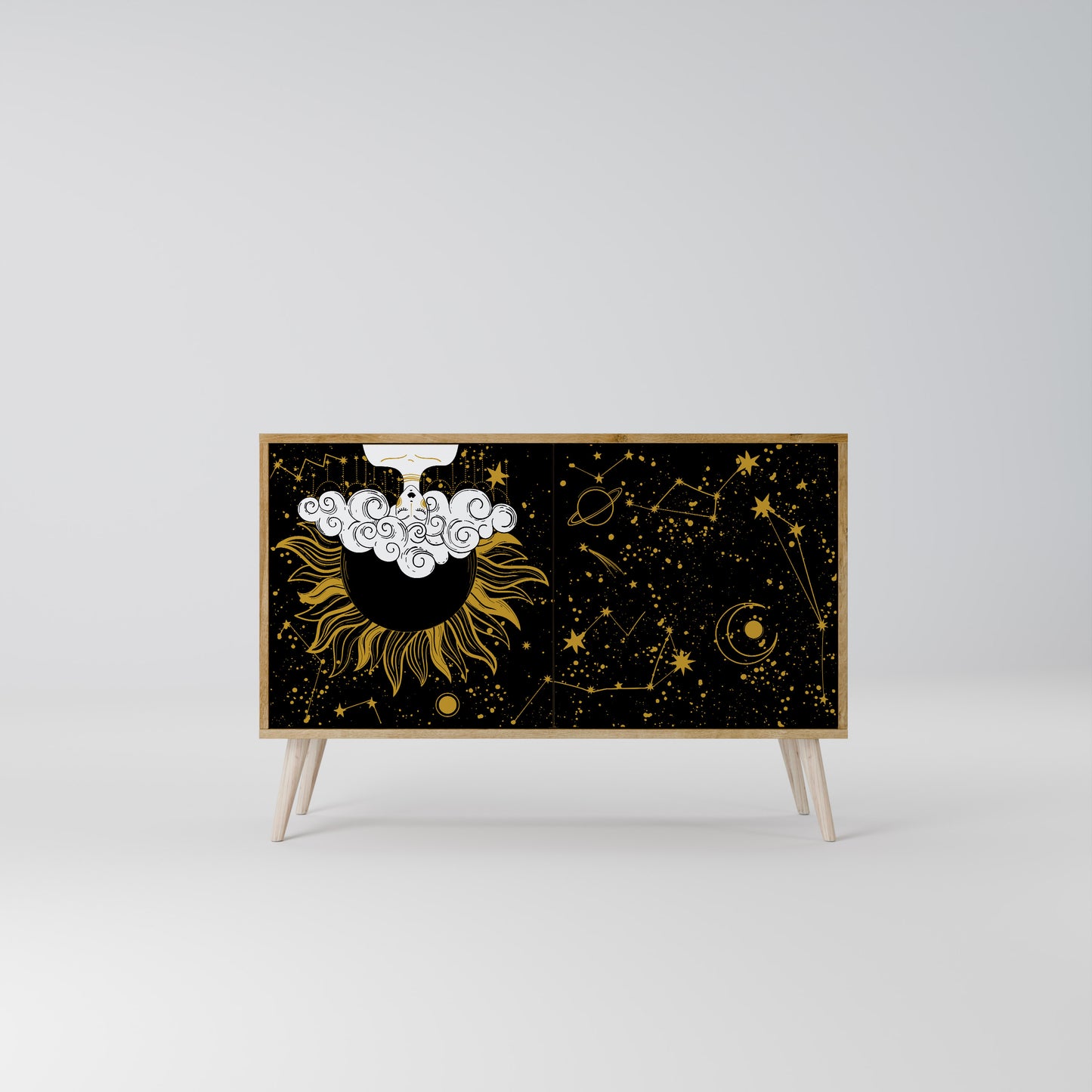 STELLAR CONSTELLATIONS 2-Door Sideboard in Oak Effect