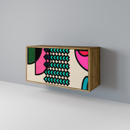 GEOMETRIC RHAPSODY Skänk med två dörrar