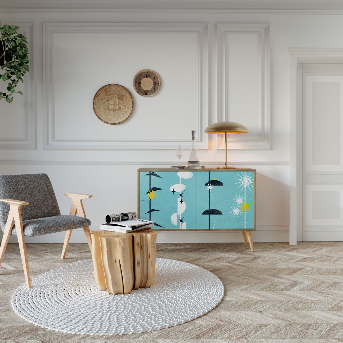 PATHS TO HAPPINESS Skänk med två dörrar