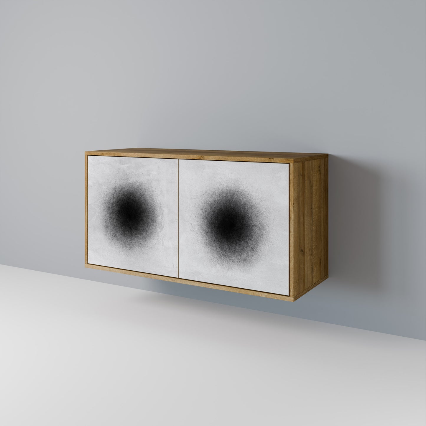 BLACK HOLE Skänk med två dörrar