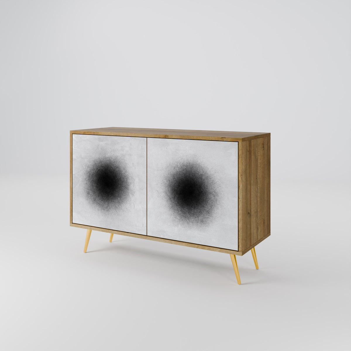 BLACK HOLE Skänk med två dörrar