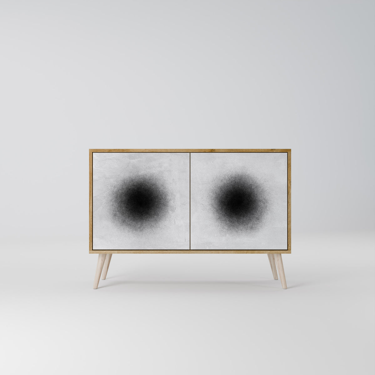 BLACK HOLE Skänk med två dörrar