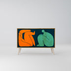 TILLSAMMANS MEN SEPARAT 2-DÖRRARS SKINK