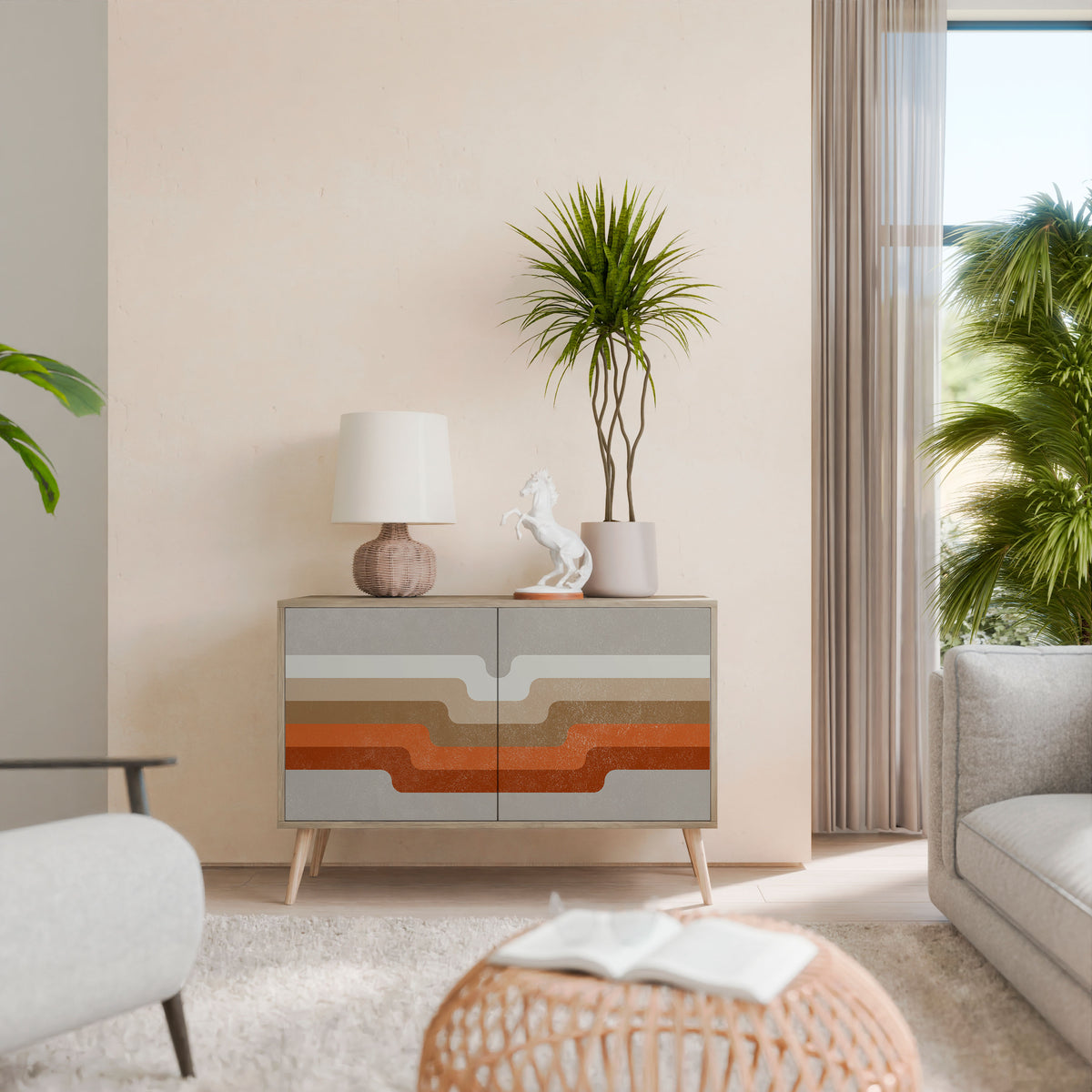 PECULIAR TRAIL Skänk med två dörrar