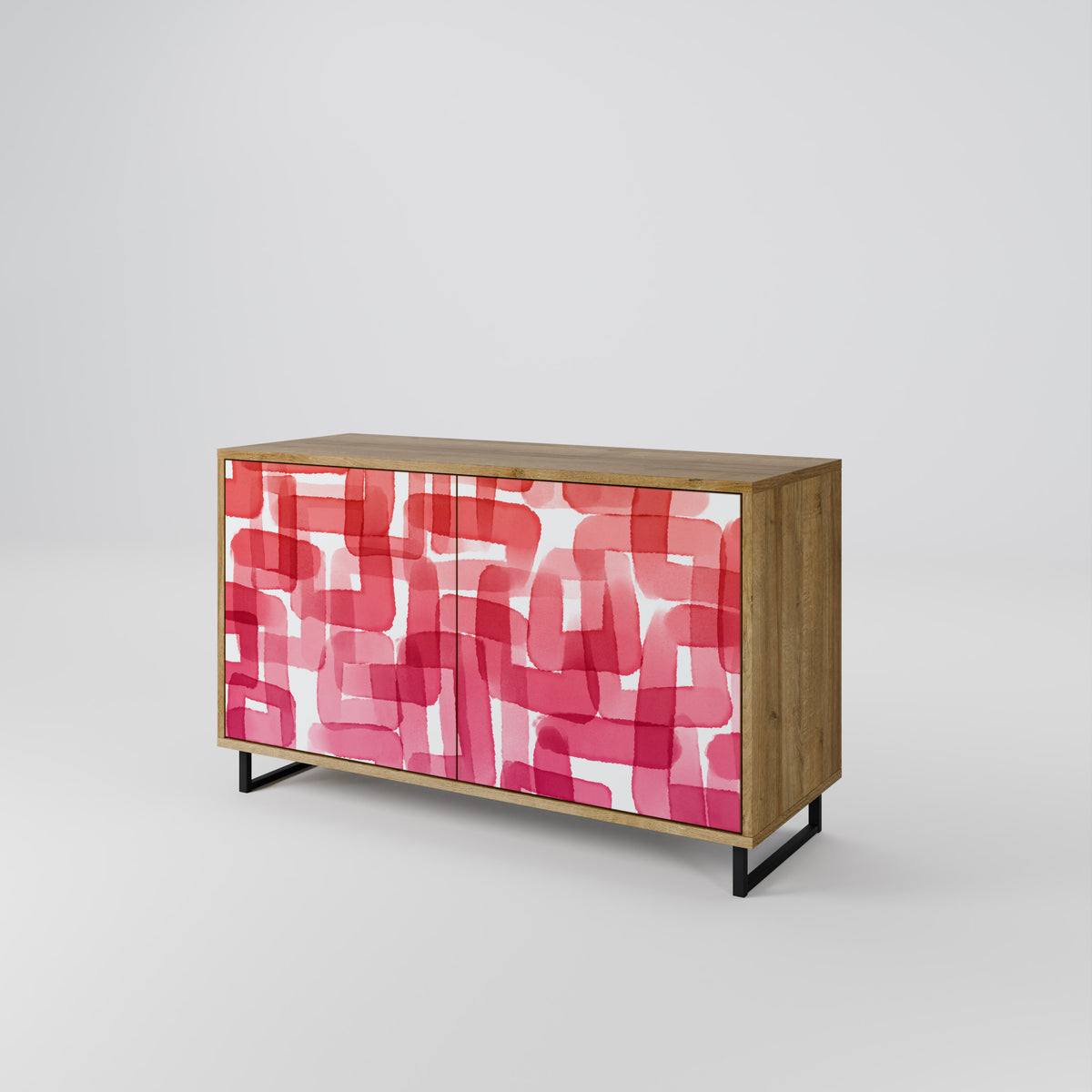 KALEIDOSCOPIC CUBISM Skänk med två dörrar