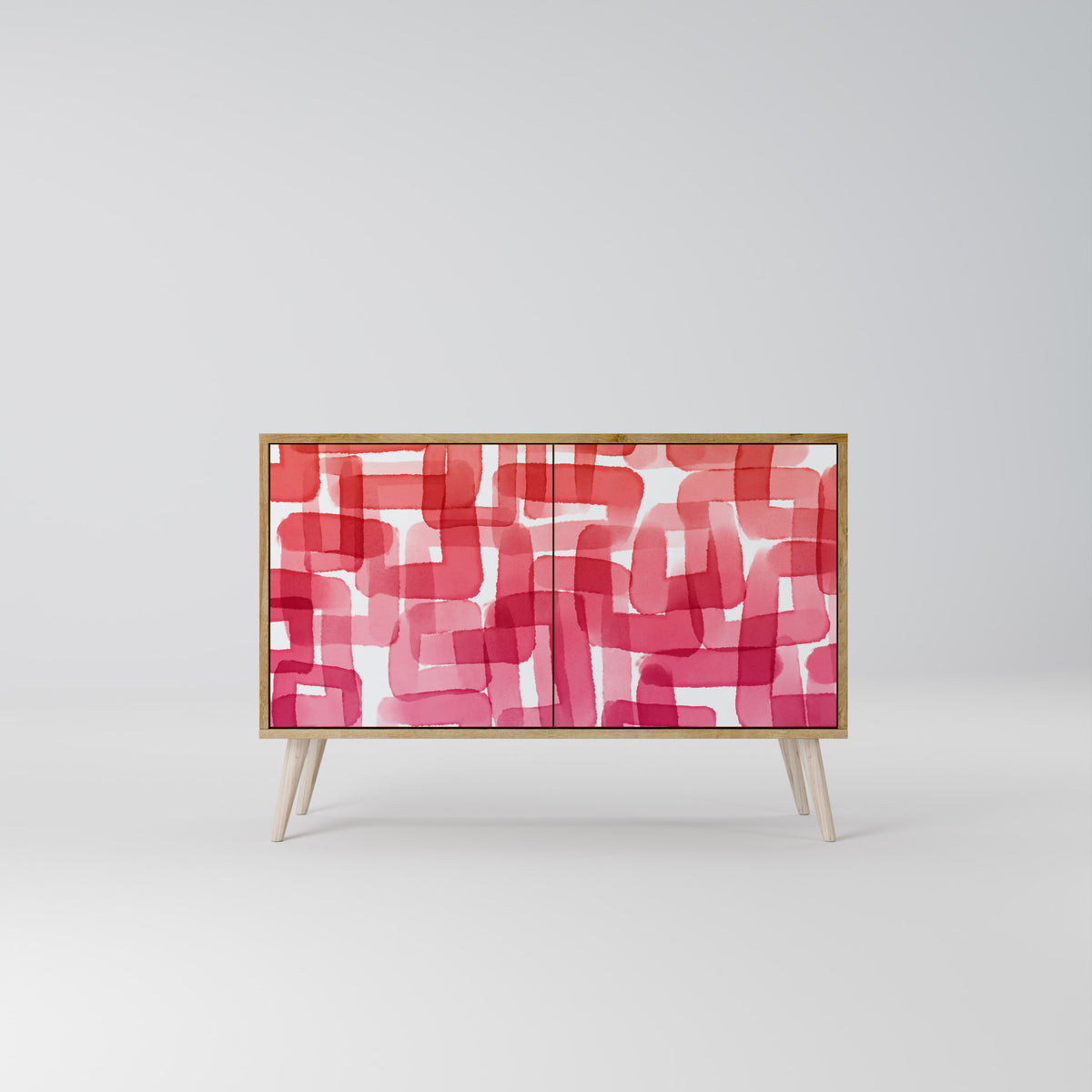 KALEIDOSCOPIC CUBISM Skänk med två dörrar