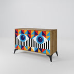 ABSTRACTION AND GEOMETRY 2-Door Sideboard in Oak Effect