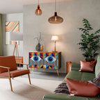 ABSTRACTION AND GEOMETRY 2-Door Sideboard in Oak Effect