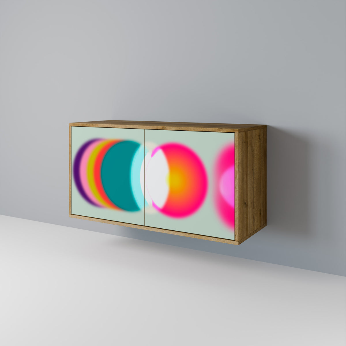 SYMPHONY OF COLORS Skänk med två dörrar