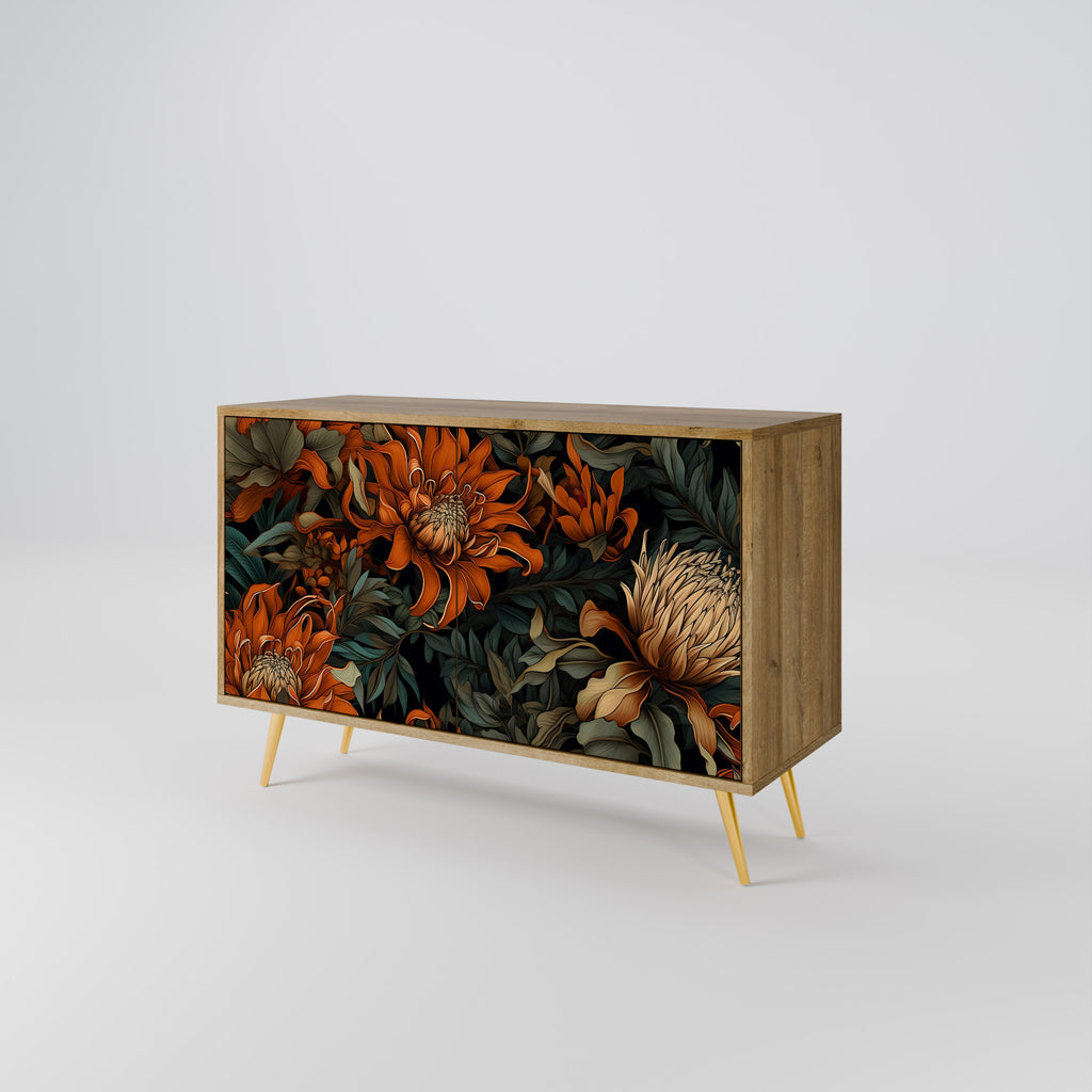 DAWN BLOOM 2-dörrars skänk i ekeffekt