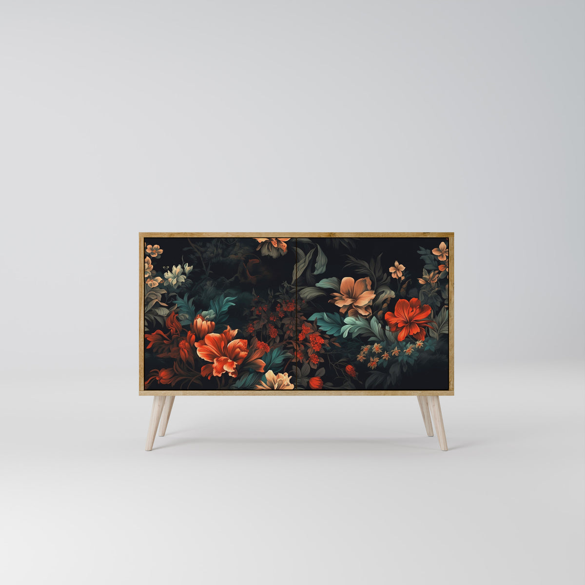 IMAGINARY BLOSSOM Skänk med två dörrar