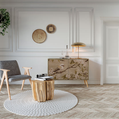 PETAL DISTINGUISH 2-dörrars skänk i ekeffekt