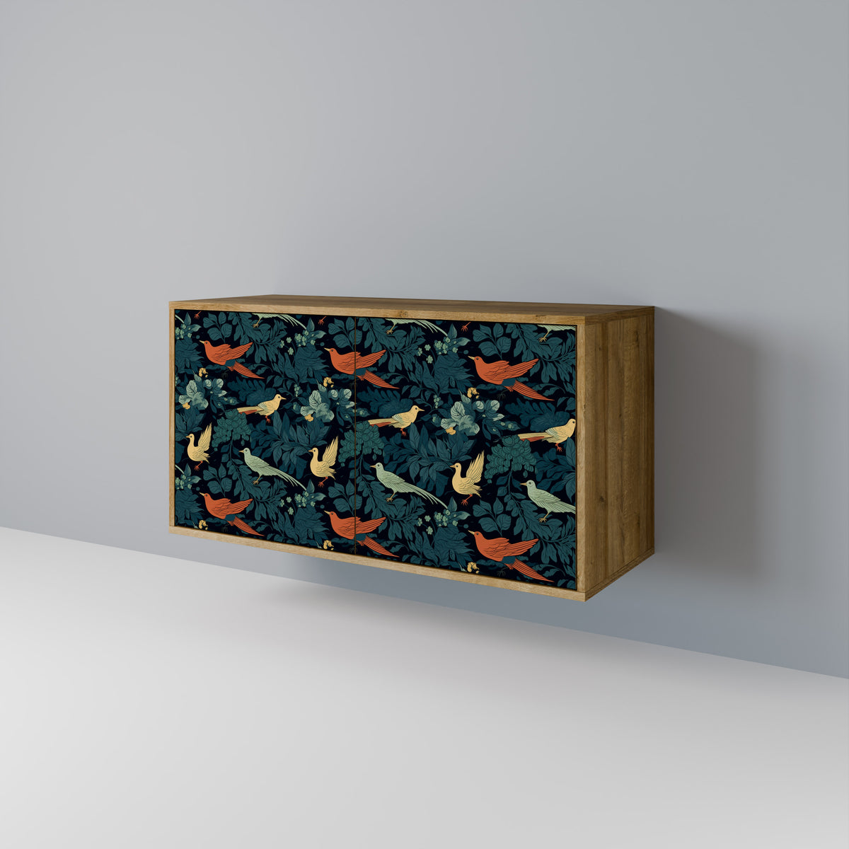 FOWL ORNAMENT Skänk med två dörrar