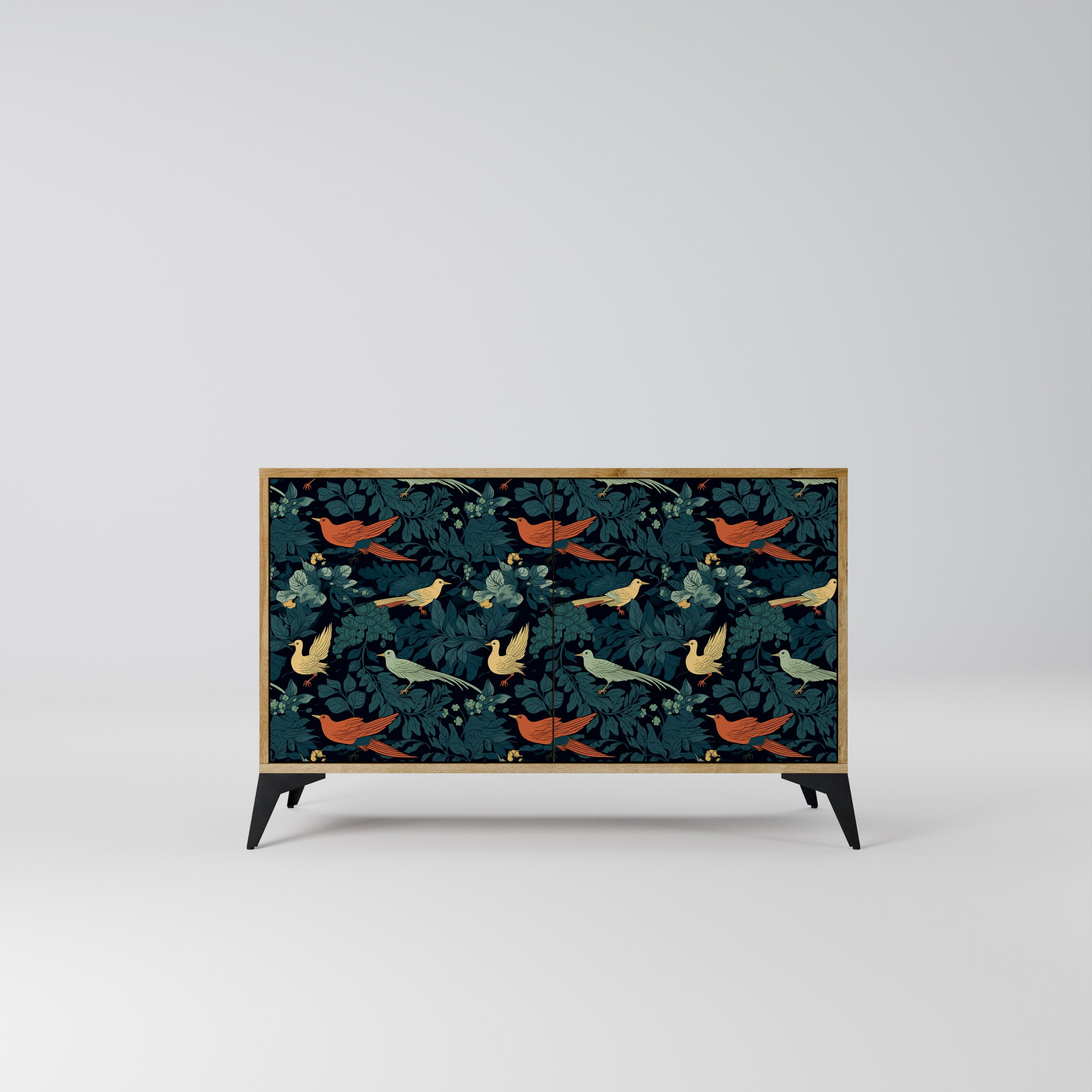FOWL ORNAMENT 2-Door Sideboard in Oak Effect