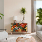 RADIANT FLORA Skänk med två dörrar