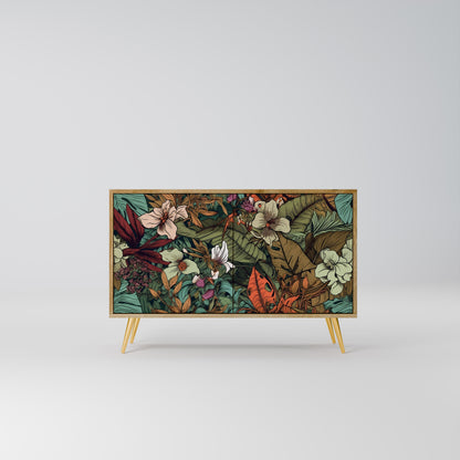 BOTANICAL EMERGENCE 2-dörrars skänk i ekeffekt