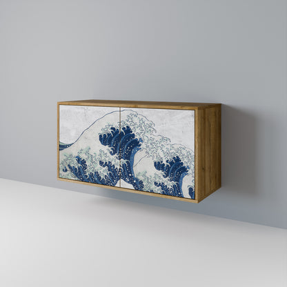 THE GREAT WAVE AT KANAGAWA Skänk med två dörrar
