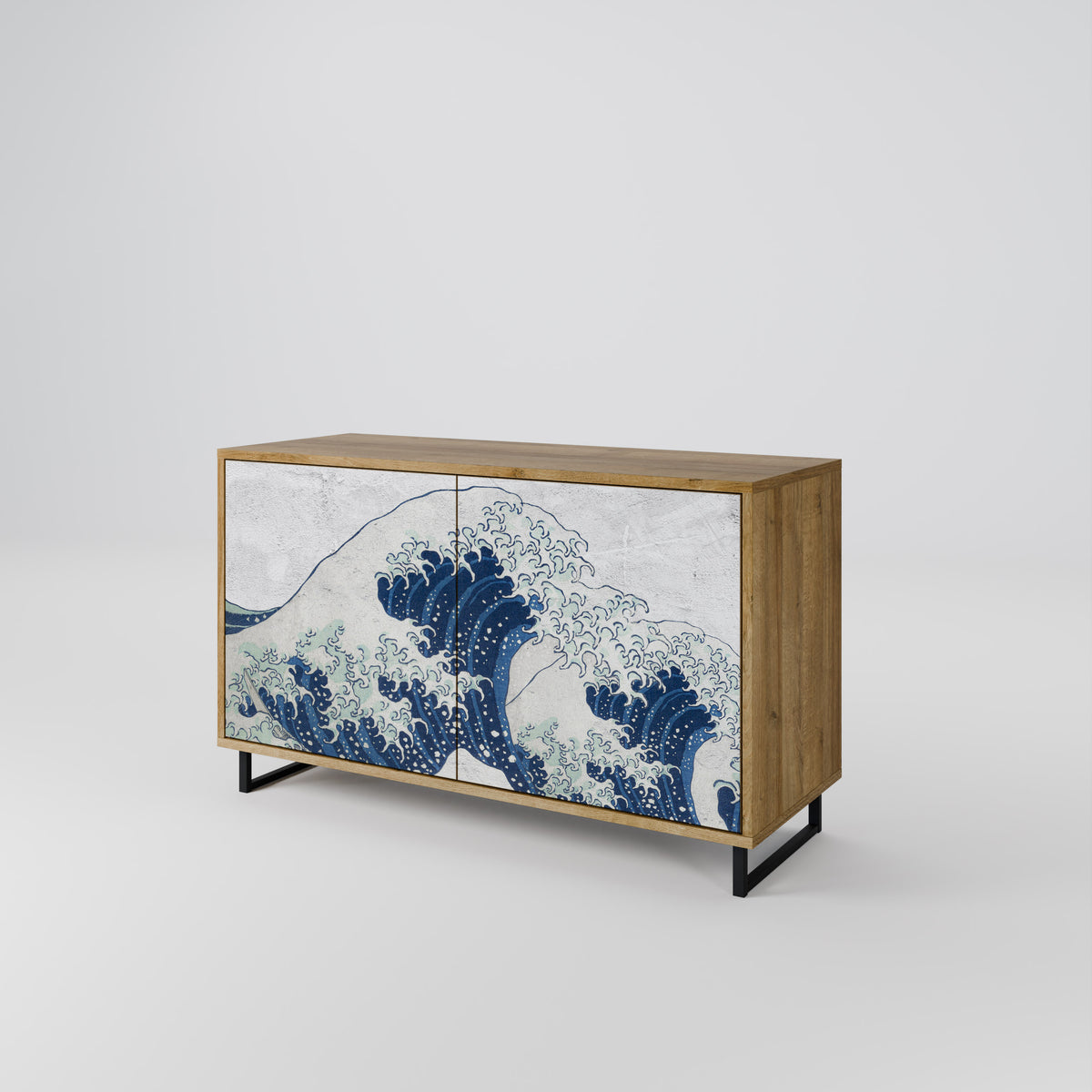 THE GREAT WAVE AT KANAGAWA Skänk med två dörrar