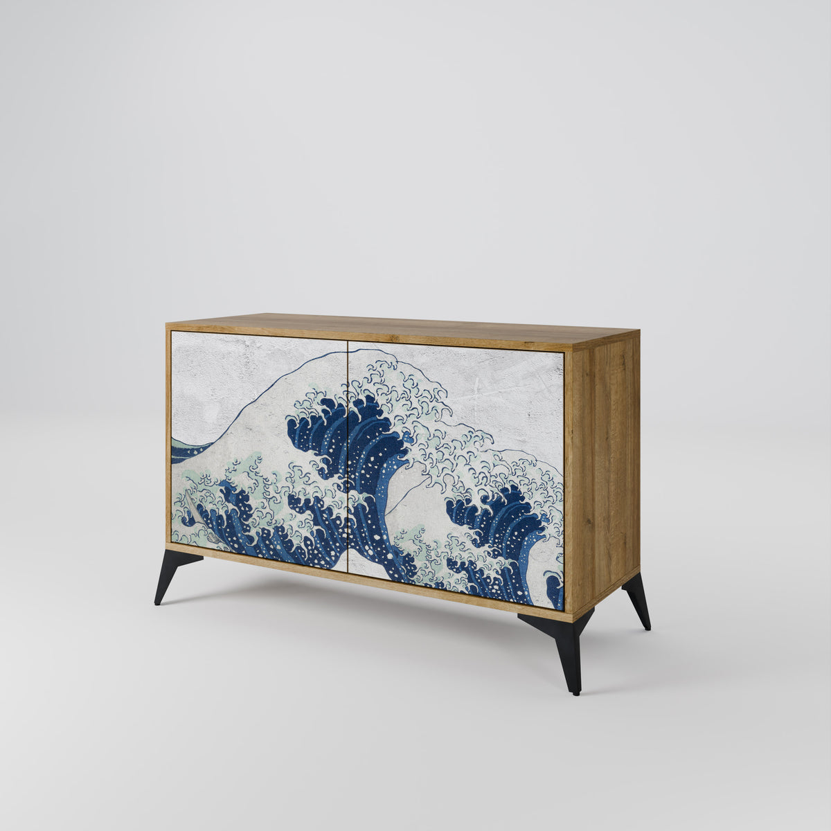 THE GREAT WAVE AT KANAGAWA Skänk med två dörrar