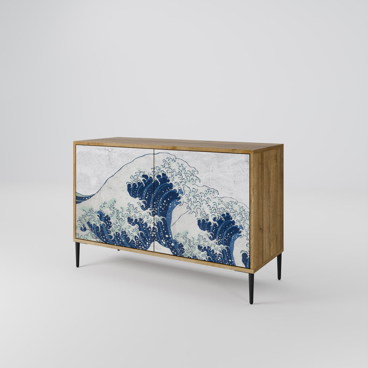 THE GREAT WAVE AT KANAGAWA Skänk med två dörrar