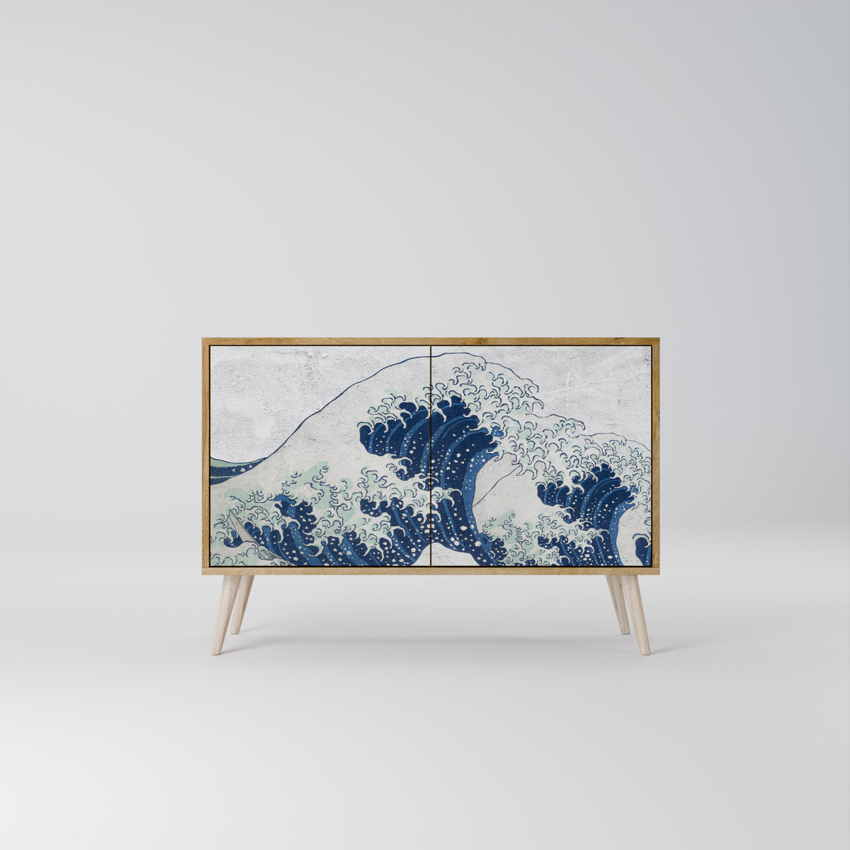 THE GREAT WAVE AT KANAGAWA Skänk med två dörrar