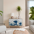 THE GREAT WAVE AT KANAGAWA Skänk med två dörrar