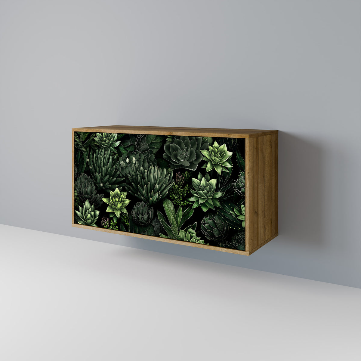 SUCCULENT JUNGLE Skänk med två dörrar