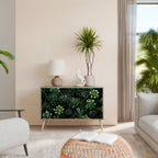 SUCCULENT JUNGLE Skänk med två dörrar