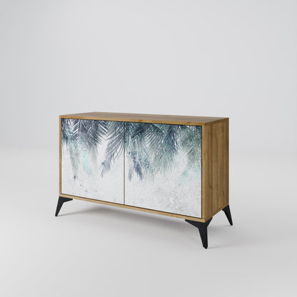 PALM VEIL 2-dörrars skänk i ekeffekt