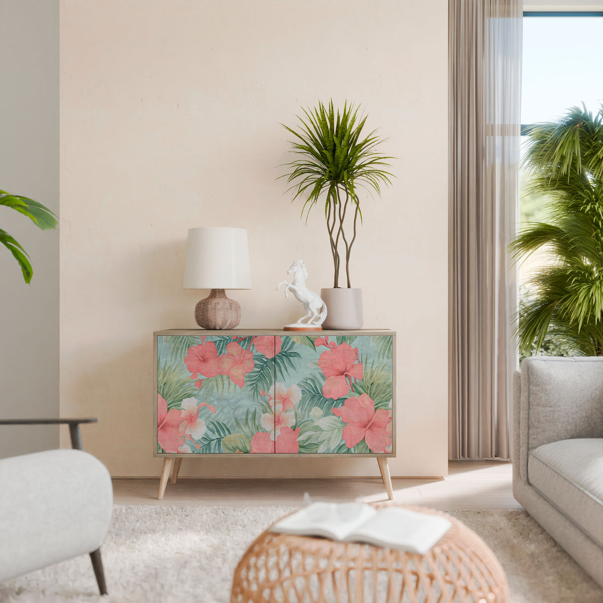HAWAIIAN SPIRIT Skänk med två dörrar
