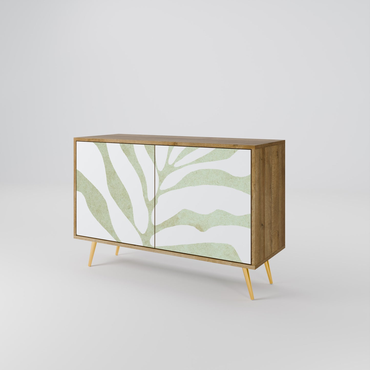 BOTANICAL SPARK 2-dörrars skänk i ekeffekt