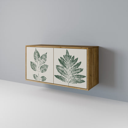 GREEN LEAFY STAMPS Skänk med två dörrar