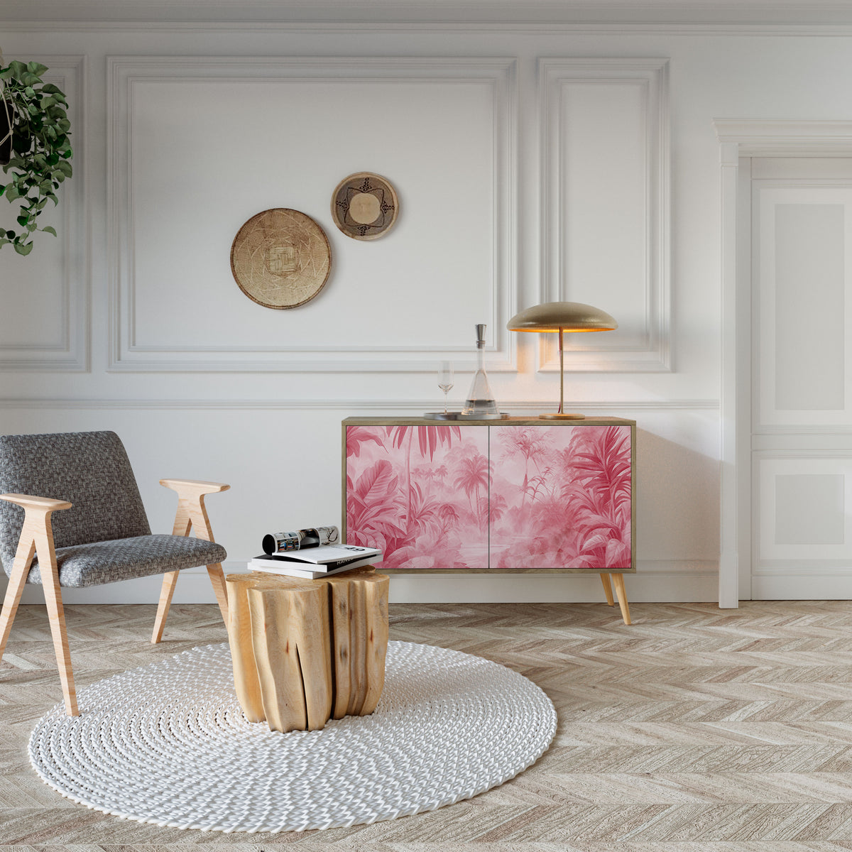 SWEET TROPICS Skänk med två dörrar