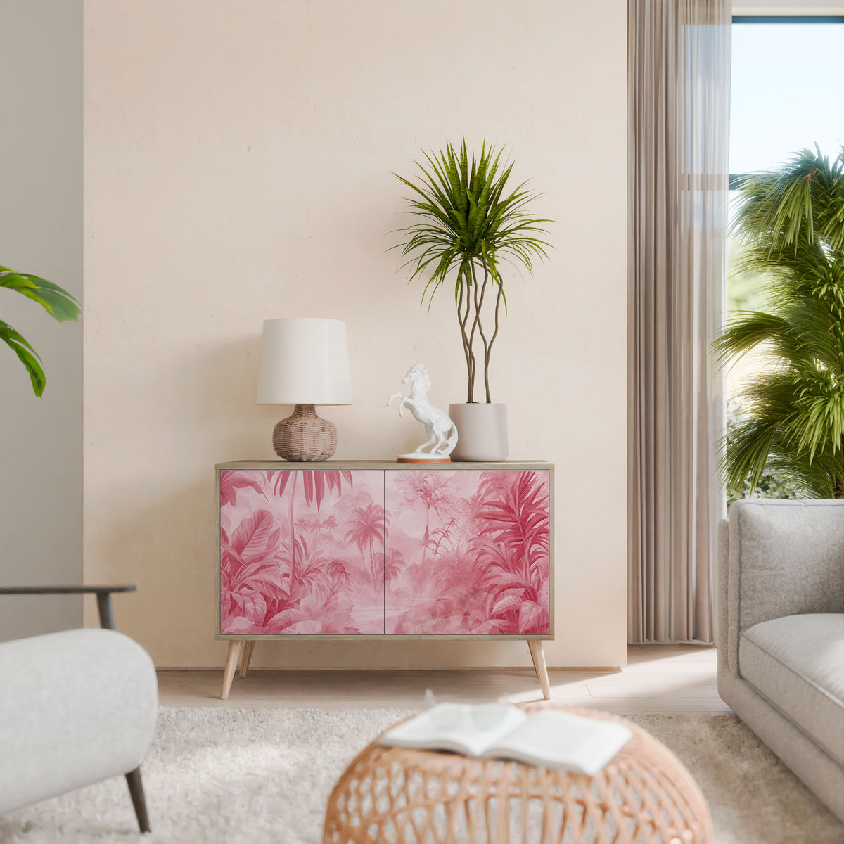 SWEET TROPICS Skänk med två dörrar