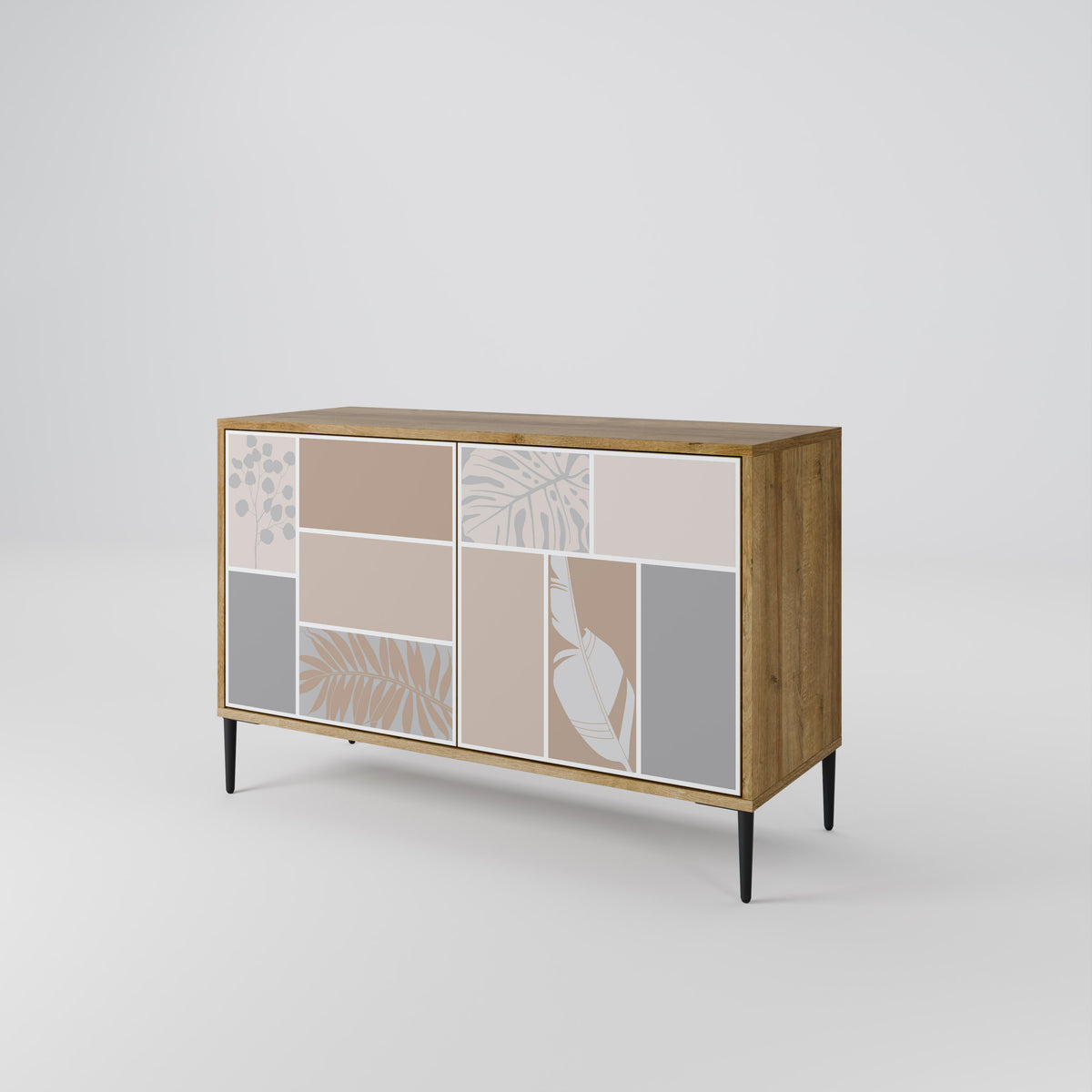 TROPICAL SHAPES Skänk med två dörrar