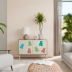 GUMMY BEARS Skänk med två dörrar