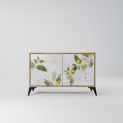 ELEGANT BOTANICS 2-dörrars skänk i ekeffekt