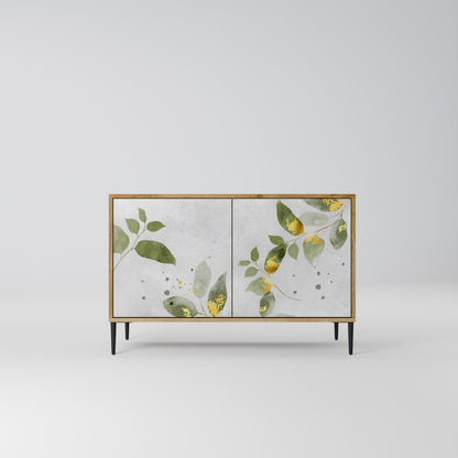 ELEGANT BOTANICS 2-dörrars skänk i ekeffekt