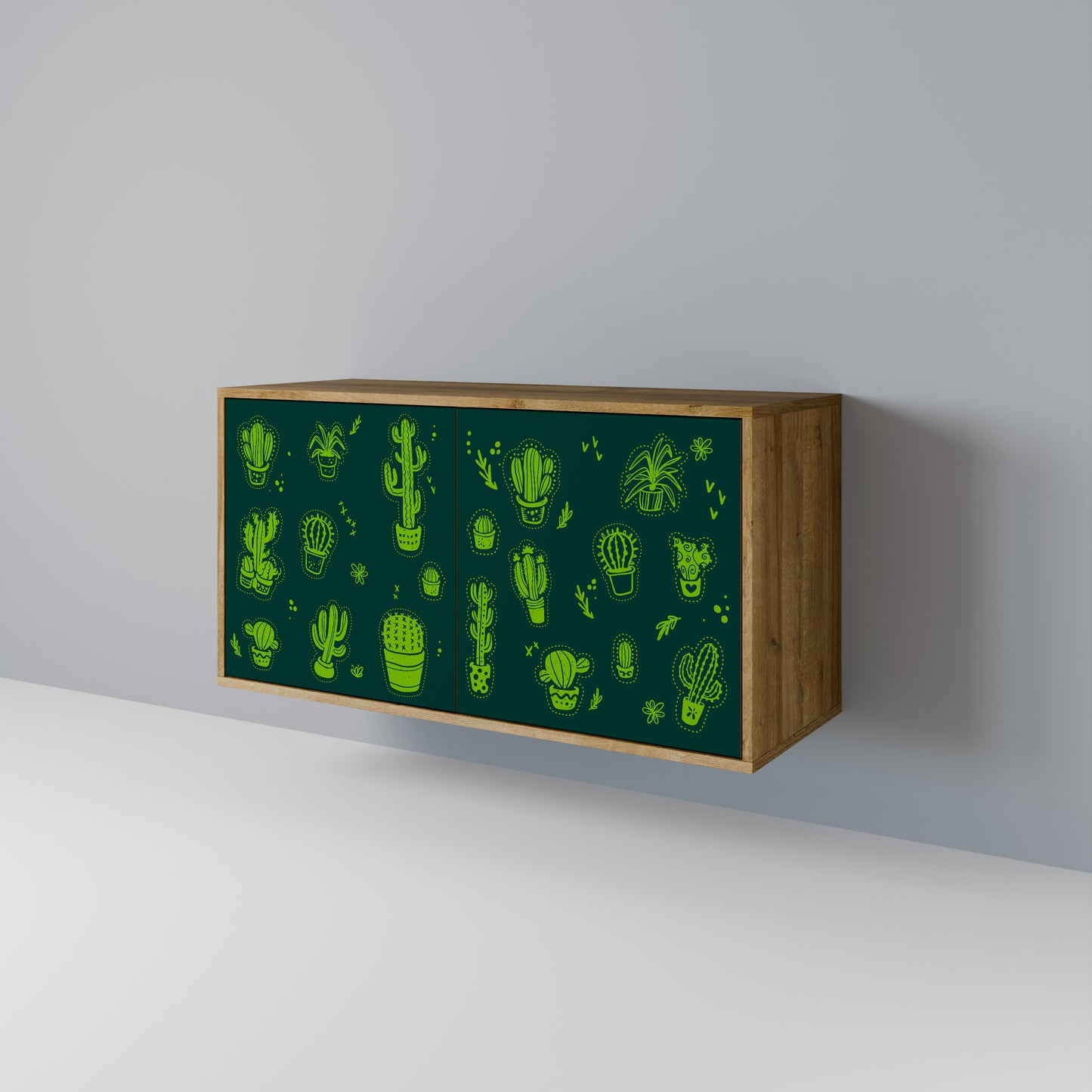 DESERT GREEN Skänk med två dörrar