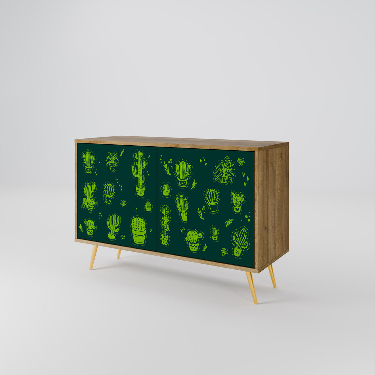 DESERT GREEN Skänk med två dörrar