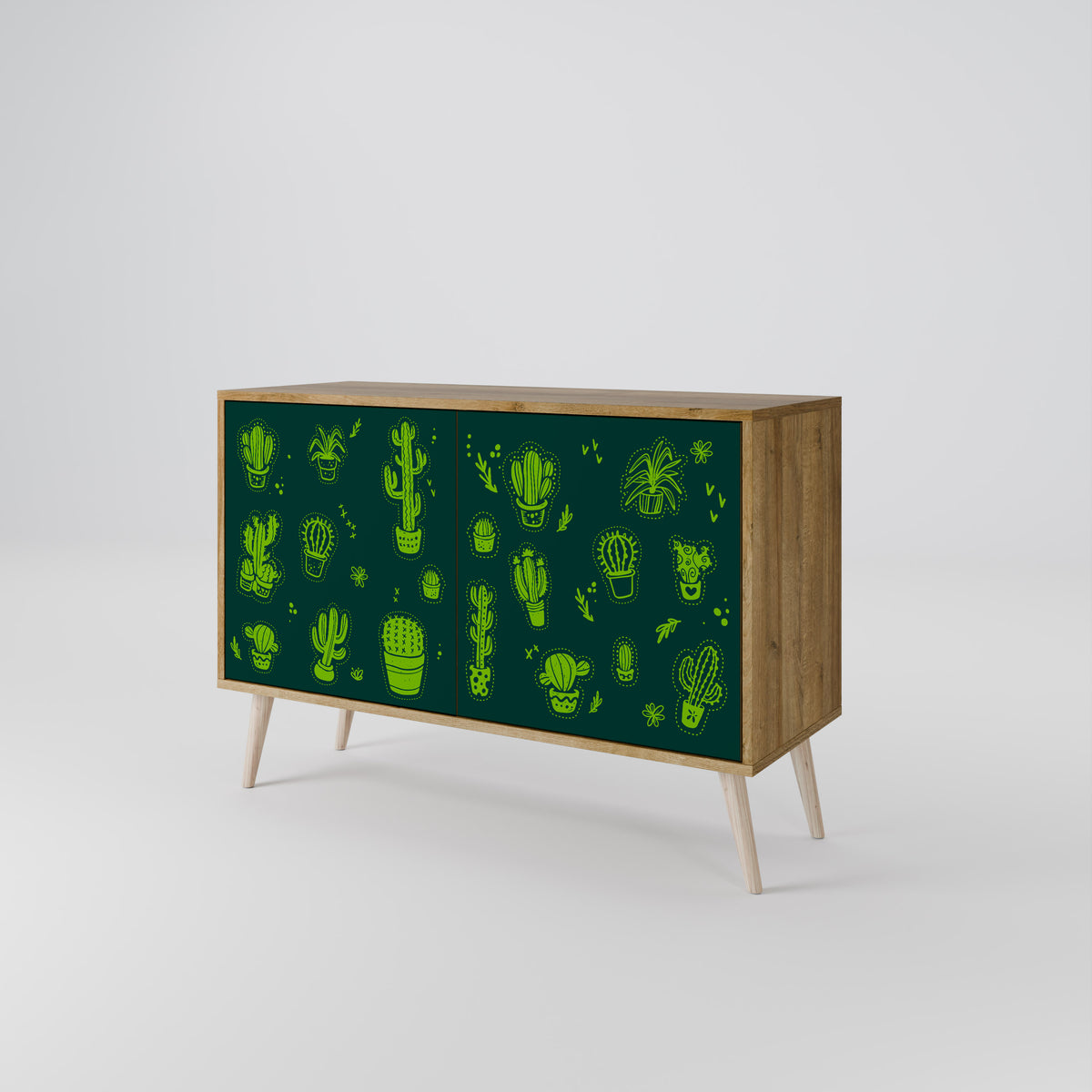 DESERT GREEN Skänk med två dörrar