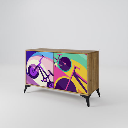 BIKE DREAMS 2-dörrars sideboard i ekeffekt